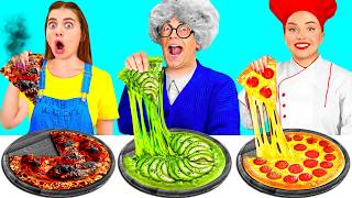 Défi De Cuisine Moi vs Grand-Père | Situations Alimentaires Amusantes BaRaFun Challenge