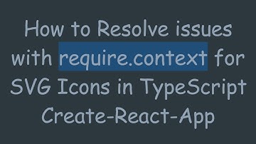 How to Resolve issues with require.context for SVG Icons in TypeScript Create-React-App