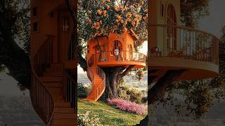 Craftsman creates ultimate treehouse escape 🌳✨ #house #construction #crafts