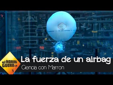 Marron enseña en 'El Hormiguero 3.0' el poder destructivo que tiene un airbag - El Hormiguero 3.0