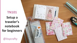 Setup a traveler's notebook for beginners | Using a Planners Anonymous kit