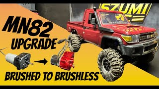 Brushless Motor Upgrade For Rc Car Mn82 Easy Install With 45A Esc