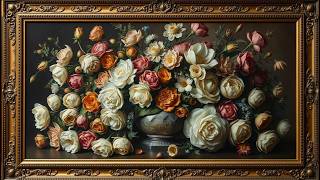 Vintage Happiest Vibe Framed Art | 4K Ultra HD | TV Wallpaper Background