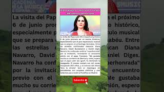 Diana Navarro confiesa su emoción por cantar ante el Papa León XIV