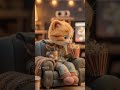 Movie Night Vibes with a Tiny Cat 🎬✨