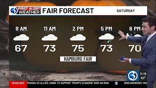 WEATHER Drier Friday a weekend shower chance
