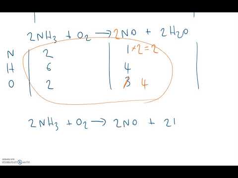 Balancing equations: ammonia and oxygen