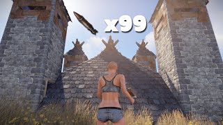 I Built an Unraidable Pyramid in Vanilla Rust...