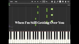 Pedar Elias - When I'm Still Getting Over You - Piano Tutorial