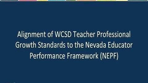 WCSD-NEPF Alignment Video 2016