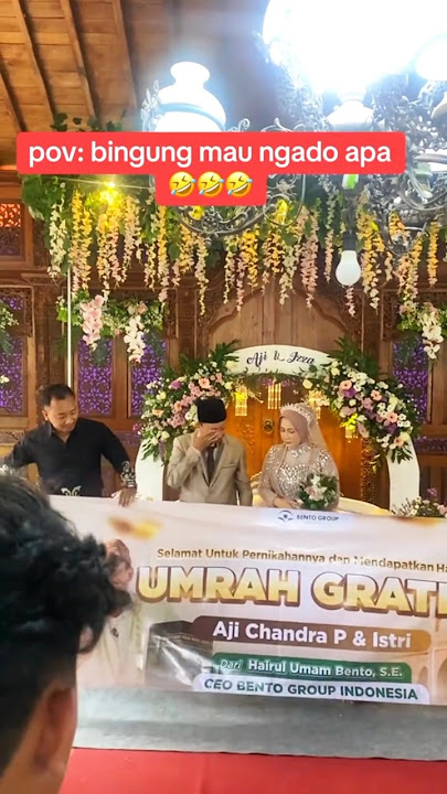 Moment Pengantin Nangiss Dikasih Hadiah Umroh Gratis #shorts #trendingshorts #youtubeshorts