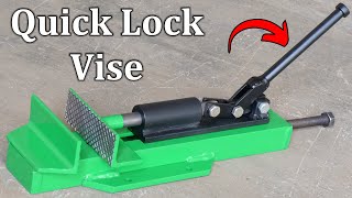 : How To Make A Metal Vise | Simple Diy Quick Lock And Release Metal Bench Vise | DIY