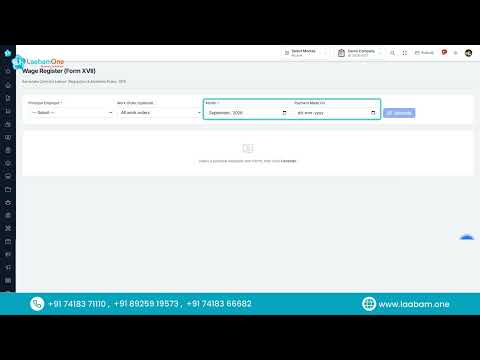 Wage Register (Form XVII)