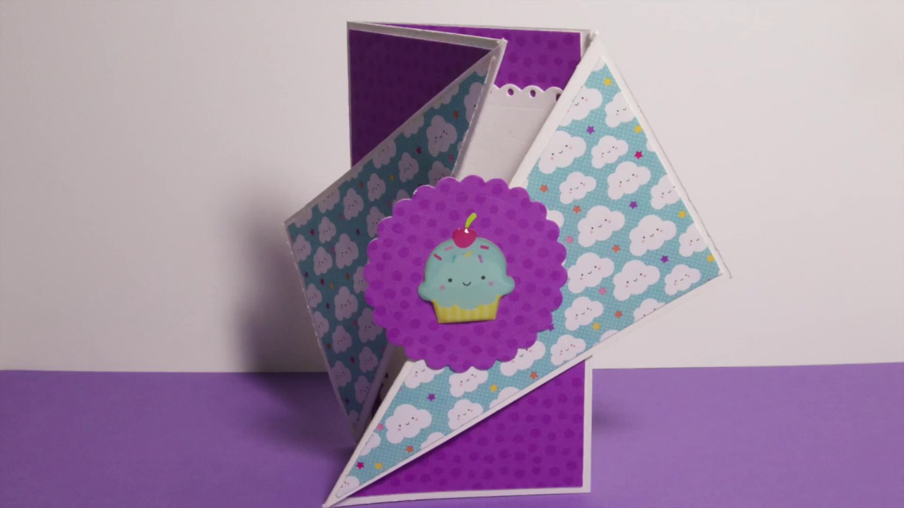 How to Make A Twisted Gatefold Card - YouTube