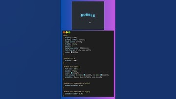 Bubble Text Using HTML and CSS #shorts