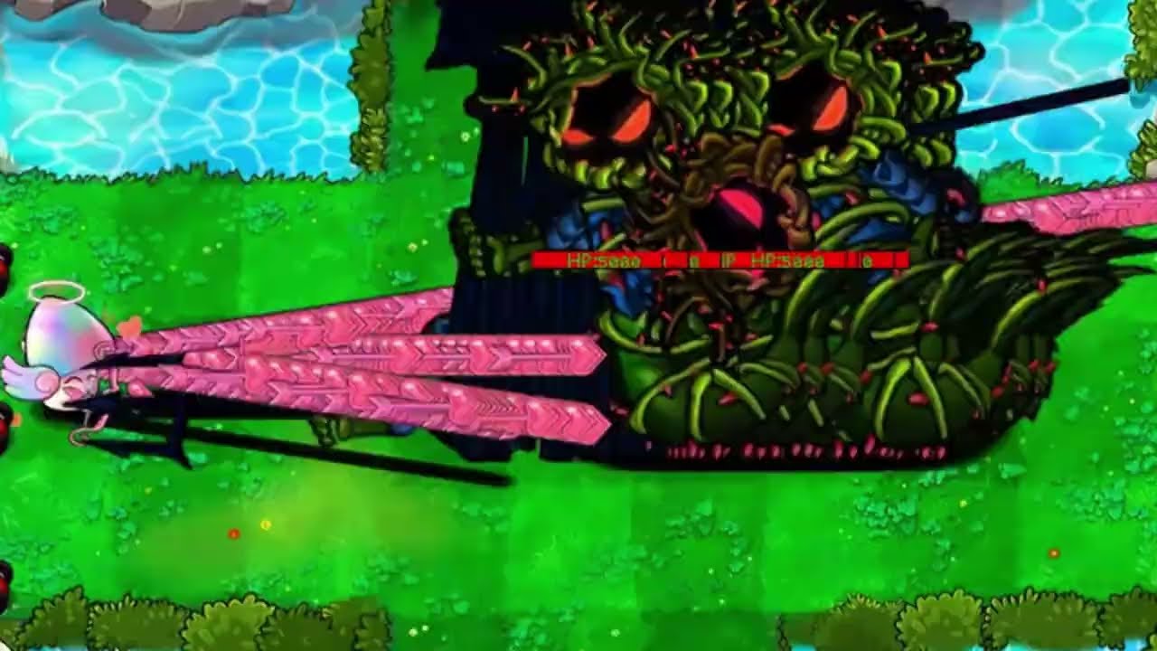 【PVZ Hybrid】Plant attack speed increased by 1000 times VS133 large Neptune zombies.