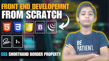 CSS SHORTHAND BORDER PROPERTY {Frontend Web Development Full Course From Scratch}