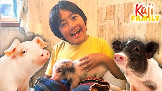 ryan and family visit pig cafe