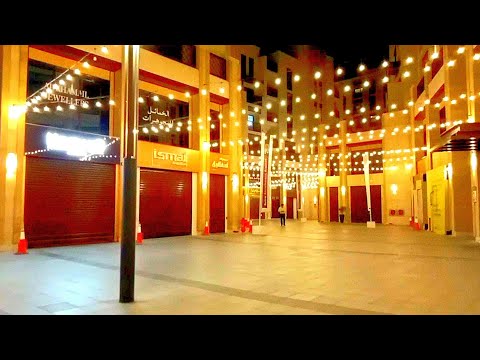 4K New Gold Souq walking tour Dubai night Walk around gold Souq Arab Emirates UAE Relaxing Walk your