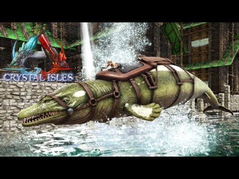 12 Ark Cry お宝ザックザクのｱｲﾙｽﾞ海底クレート洞窟 バシロサウルスで突入 他 Pc版公式pve Ark Survival Evolved Youtube