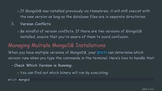 Will Homebrew Install of MongoDB Overwrite Existing Databases?