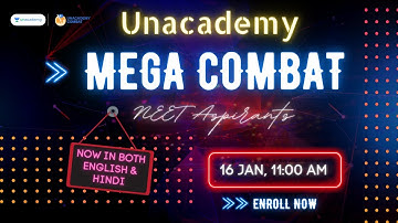 📯 Unacademy MEGA COMBAT is Back | Mega Competition for NEET 2️⃣0️⃣2️⃣2️⃣ | Enroll Now ✅