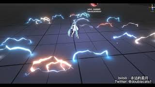 unity vfx Technical testing  Crawling lightning ！