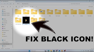 Remove Black Boxes on Icons in Windows 10 / 11 | How To Fix Black Background in Folder Icons
