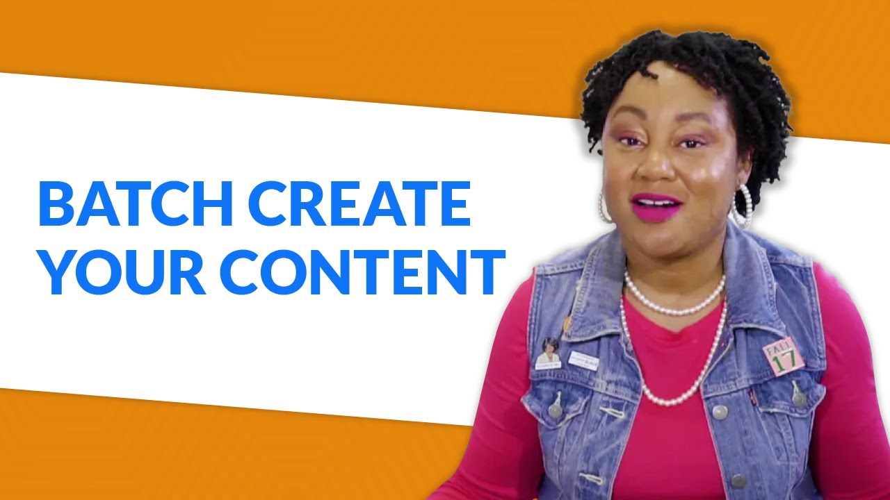 How To Batch Create Content for Social Media - YouTube