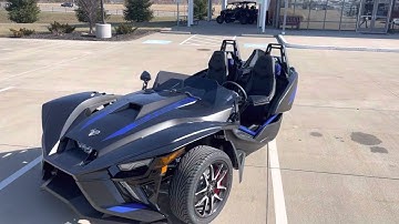 Walk-around & features of the 2023 Polaris Slingshot R Graphite Blue (Autodrive)