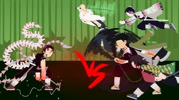 Tanjiro Demon King Vs Hashiras (Kimetsu no yaiba) || SN Animation