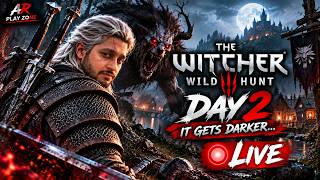 THE WITCHER 3 DAY 2 LIVE 🔴 | IT GETS DARKER! ⚔️🐺  #live  #arplayzone screenshot 1