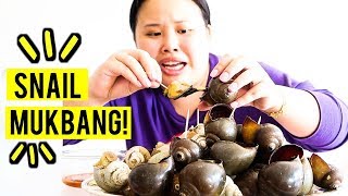 MUKBANG GIANT SNAILS! 먹방 (EATING SHOW!)