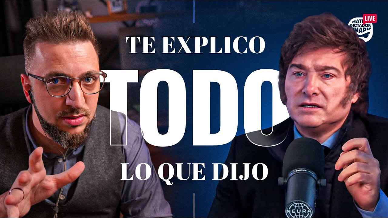 Te explico todo lo que dijo Milei en la entrevista con Fantino