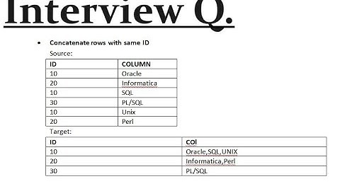Concatenate rows with same ID in Oracle