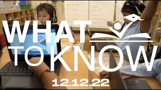 12.12.22  - What to Know