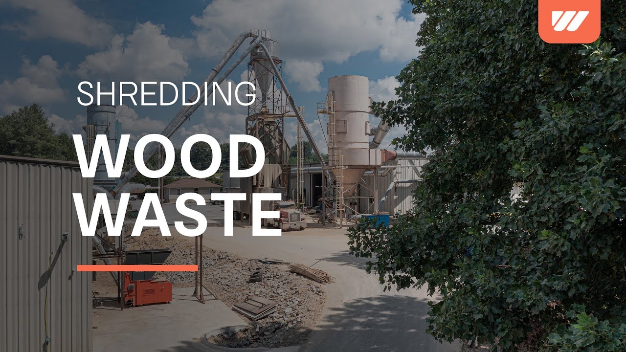 Wood waste shredding at Appalachian Lumber with a WEIMA WLK 10 wood