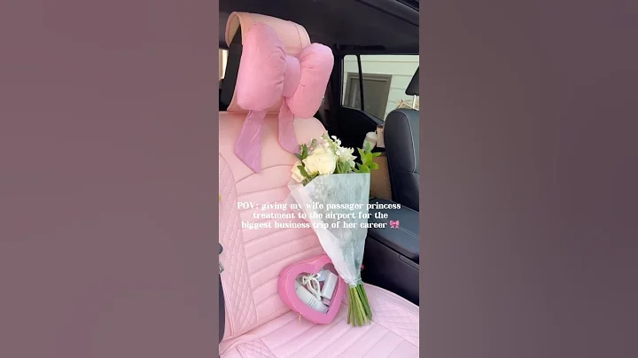Passenger Princess Treatment 🎀 #car #cars #roadtrip #organization #couplegoals #pink