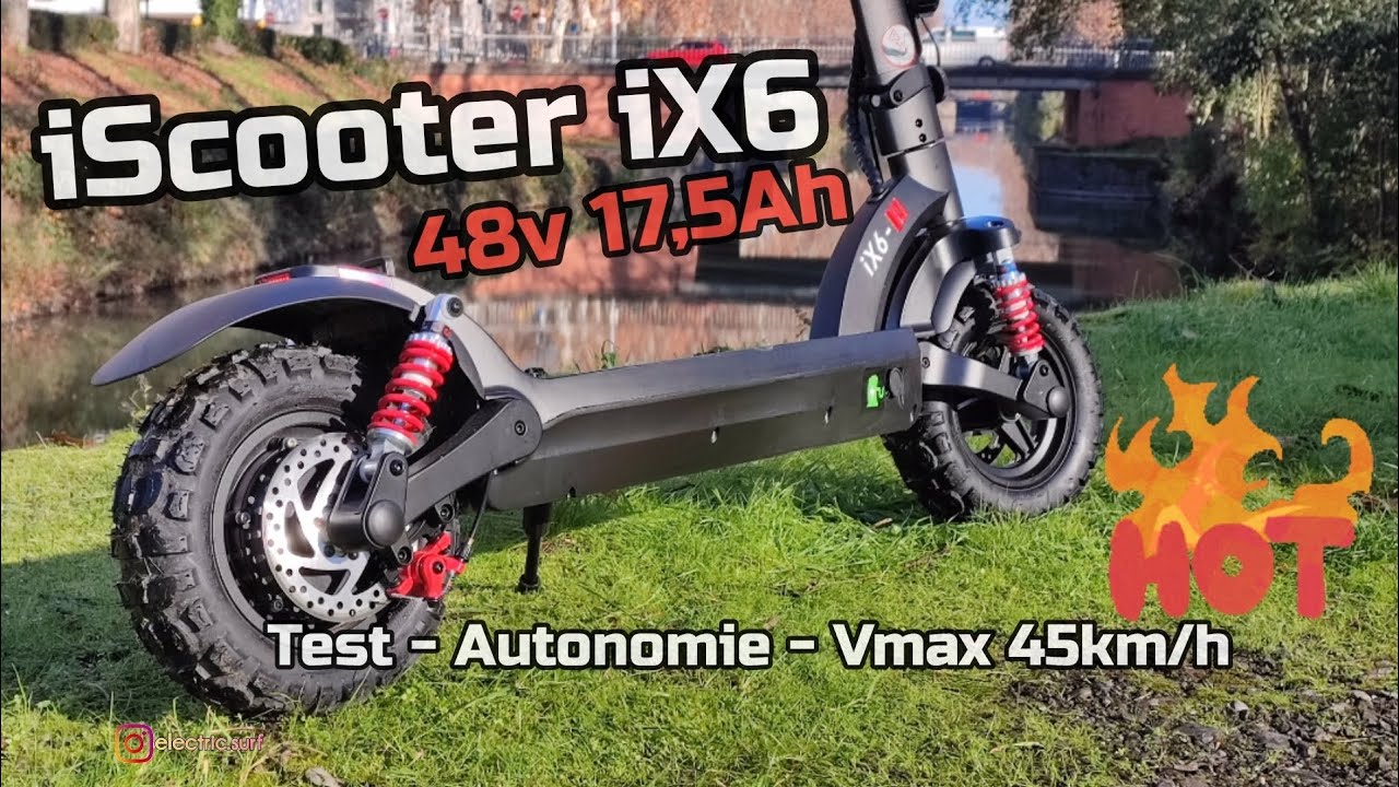 ISCOOTER Trottinette électrique ix4 Scooter E 10 pouces 48V max