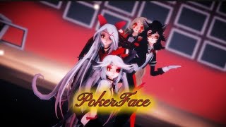 [MMDxHH]PokerFace Charlie,Vaggie,AngelDust and Husk[MOTIONDL]Hazbin Hotel