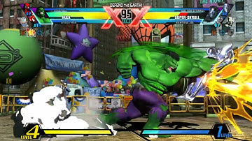 Hulk, Spiderman, Deadpool Ultimate Marvel Vs Capcom 3