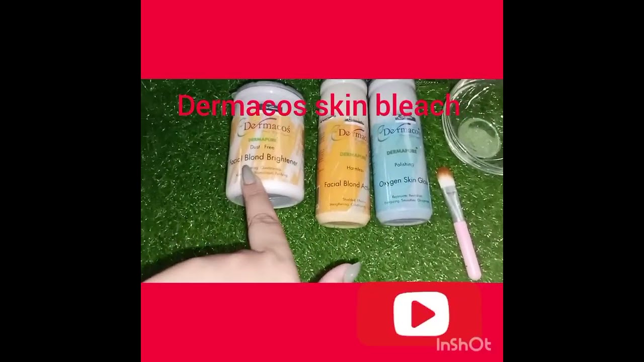 Skin whitening bleach cream with whitening capsules at home||Dermacos skin polish|| saloon secret|