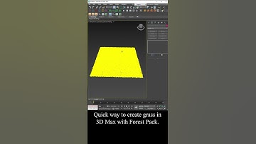 Quick Grass Creation | 3ds Max, Forest Pack Trick #shorts 😱😁😍
