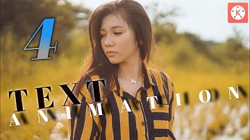 How To Make Professional Text Animation in Kinemaster | 4🔥best text effect in kinemaster