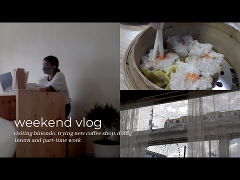 weekend vlog ☕| visiting coffee shop, trying new restaurant🍴, and working as an intern ✨