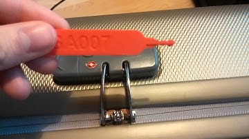 3D printed TSA luggage key