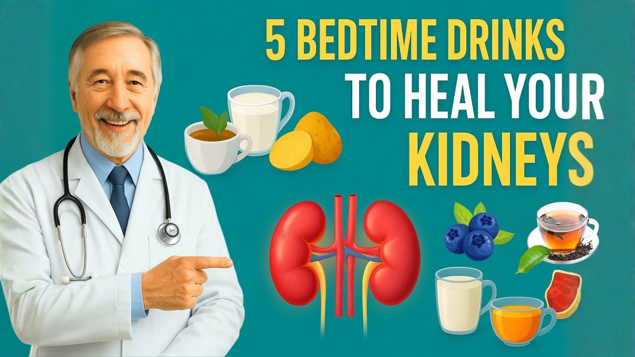5 Bedtime Drinks That Heal Your Kidneys While You Sleep | Daily Health