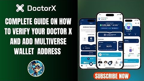 How To Verify Your Doctor X and Add MultiversX Wallet Address | KYC Verification