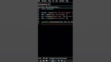 Whatsapp Bot🤖In Just 6 Lines Of Python Code | #shorts
