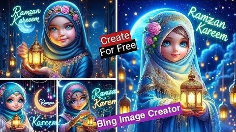 New Trending Ramzan Mubarak 3D Social Media Images |Ai 3D Ramzan Photo Editing |Bing Tutorial.